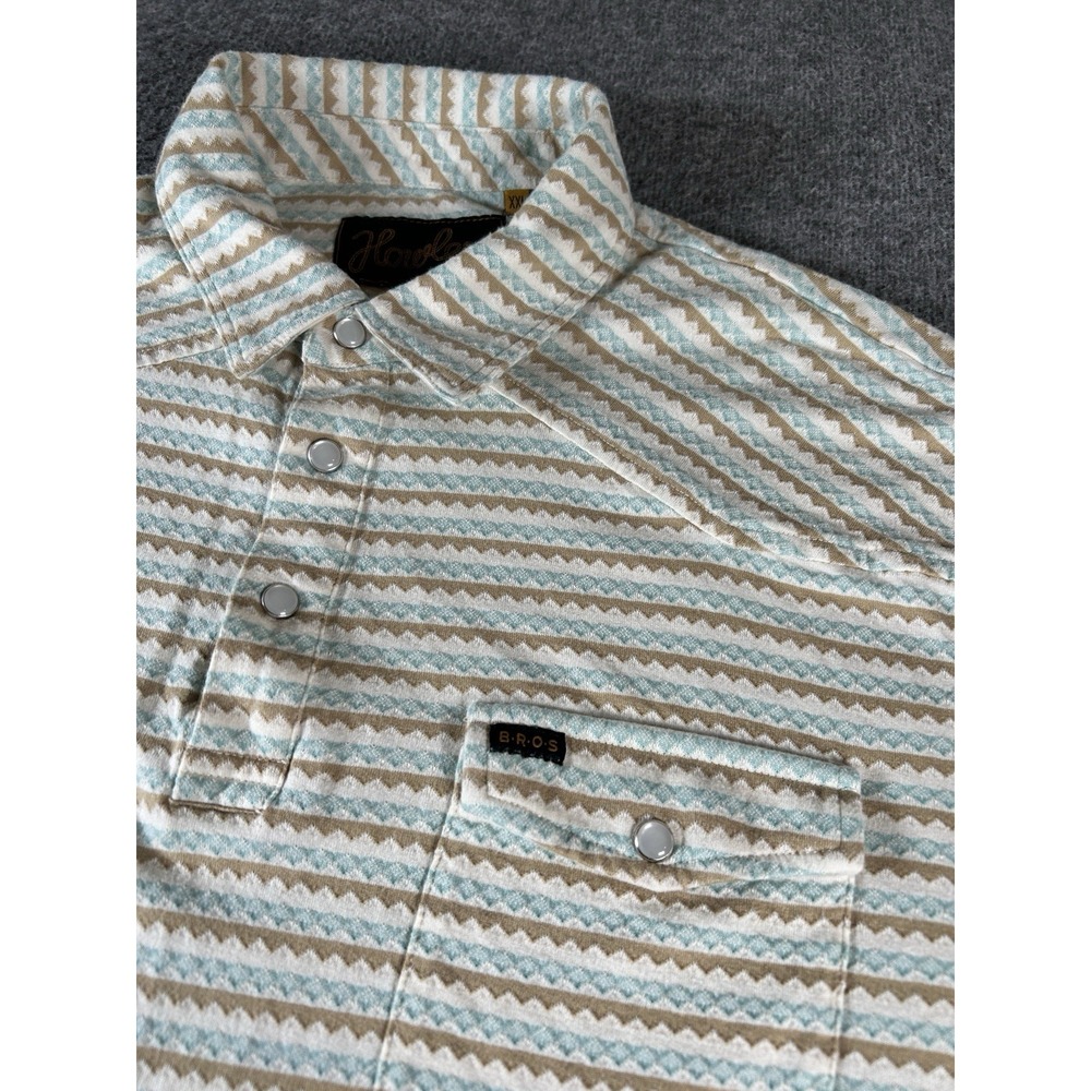 Howler Brothers Bros Ranchero Polo Shirt Pearl Snap Western XXL